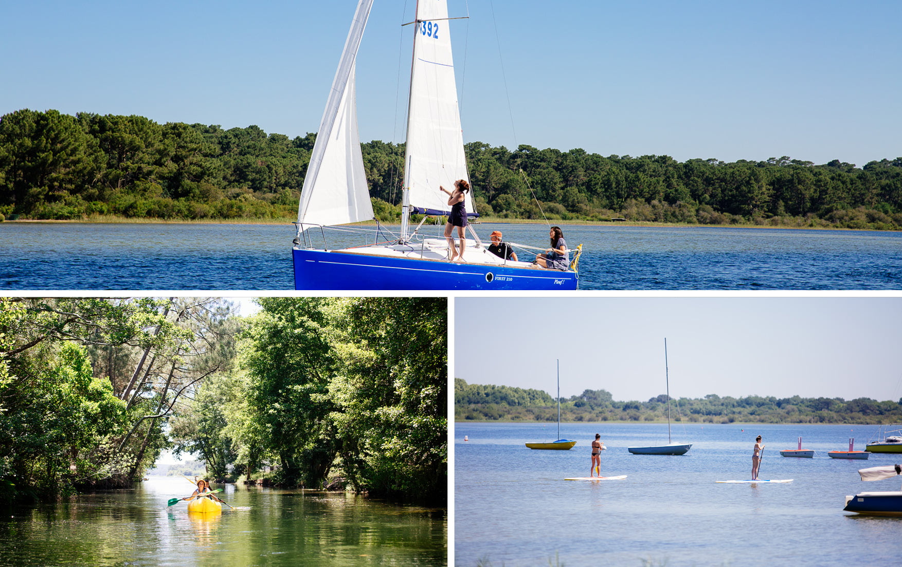 Une journée sur le Lac de Cazaux à La Teste de Buch - lac de cazaux la teste de buch - Bassin d'Arcachon