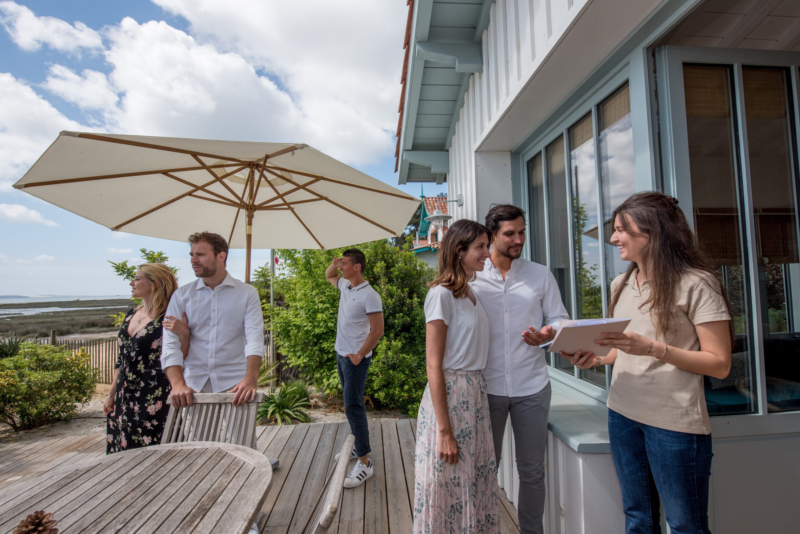 Villa du Cap Ferret avec conciergerie : accueil 