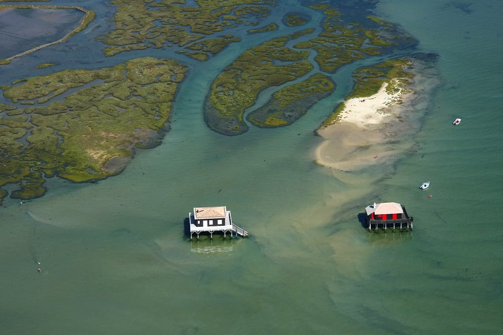 Les Cabanes tchanquées de l'île aux Oiseaux - Cabanes tchanquées bassin darcachon - Bassin d'Arcachon