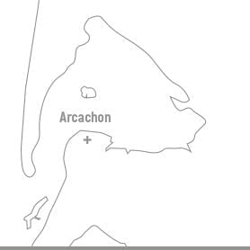 Arcachon - mini map arcachon - Bassin d'Arcachon