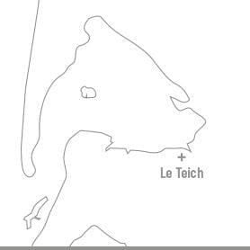 Le Teich - mini map le teich - Bassin d'Arcachon
