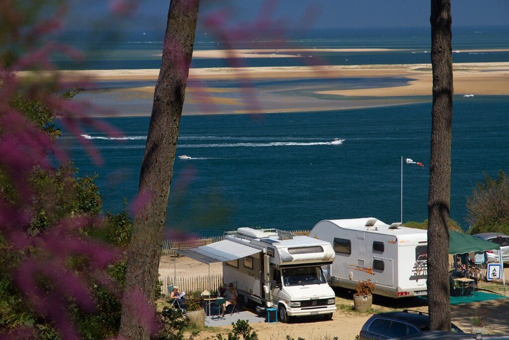 camping dune du pilat vue mer