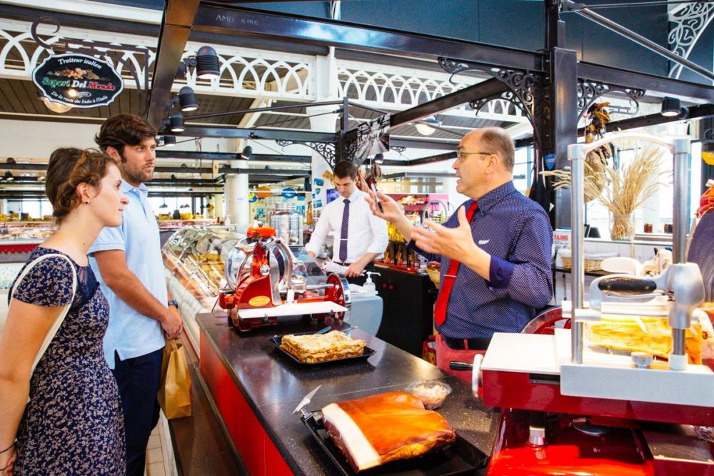 Stand du marché couvert d'Arcachon