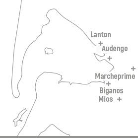 Cœur du Bassin - mini map coeur bassin - Bassin d'Arcachon