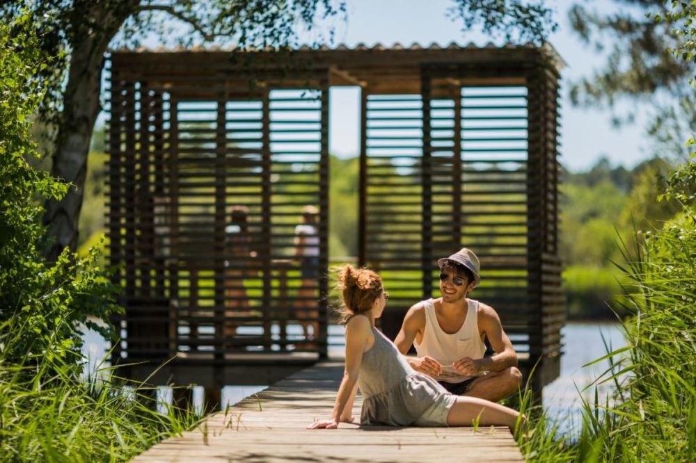Pause détente dans les Prés Salés Ouest à côté des campings à la teste de buch