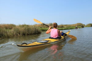 canoe a côté du domaine certes-graveyron