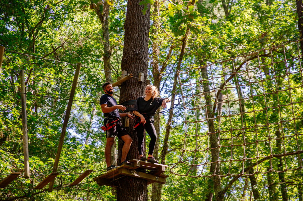 Tous en Leyre à l’accrobranche de Mios