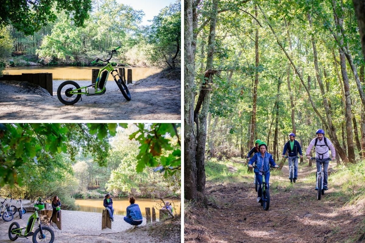 trottinette autour du bassin