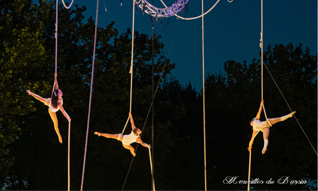 Ballet aérien dans le cadre du festival Regarde ! à Arès